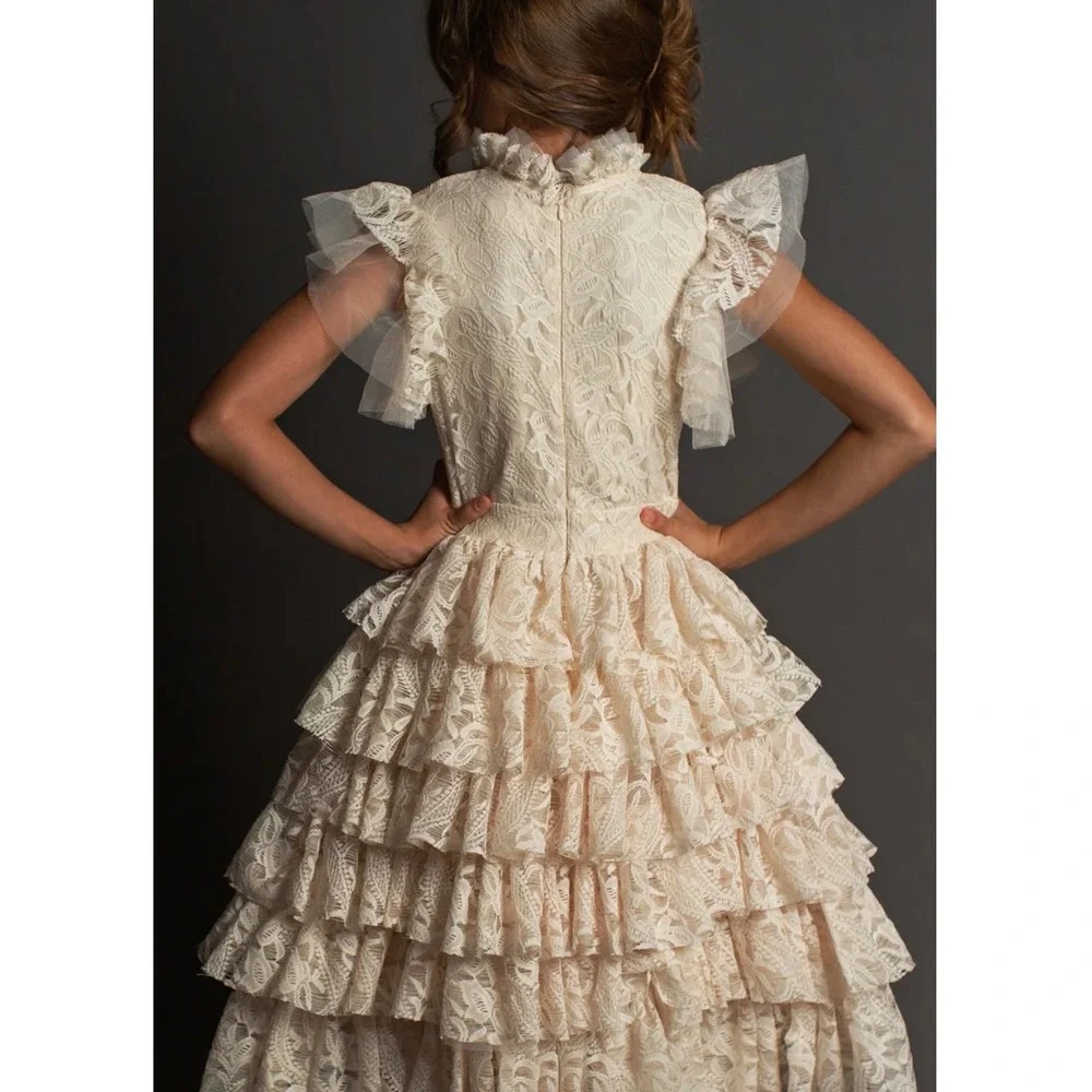 Joyfolie Anouk Petticoat Dress in Vintage Ivory Size 10